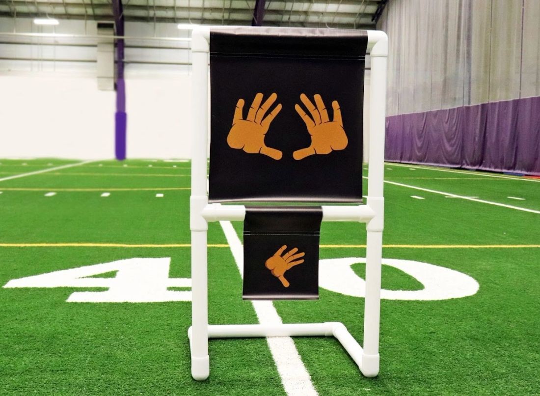 Combo Punt/Extra Point Snapping Target - Black Hands