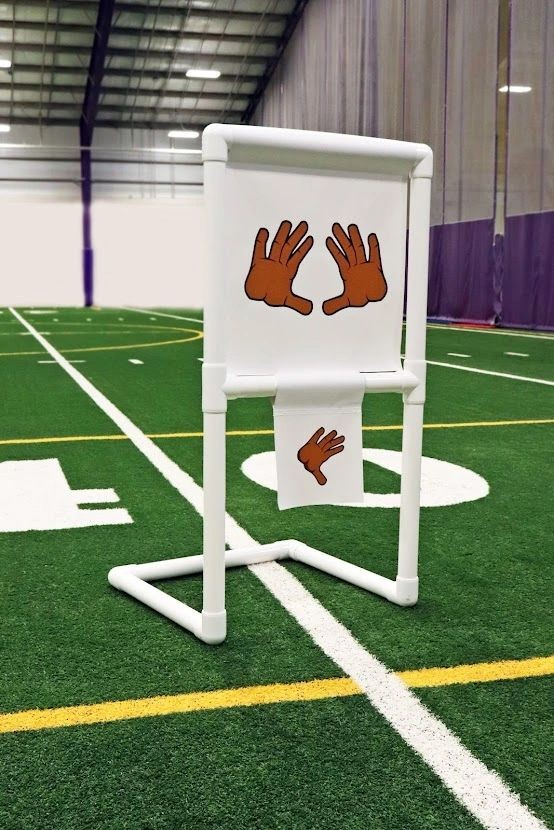 Combo Punt/Extra Point Snapping Target - White Hands